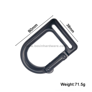  D Ring Shape Strong Spring Metal Buckle Hook 