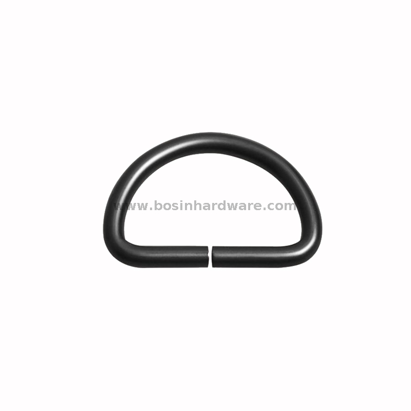 Quality Black D Shape Metal D-ring for Clothing Strap Decoration