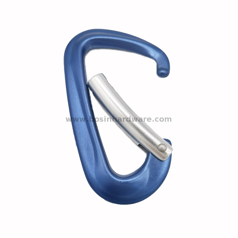 Heavy Duty D Ring Bent Gate Aluminum Carabiner