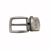 35mm Brush Pearlize Nickle Plated Metal Reversible Pin Belt Buckle
