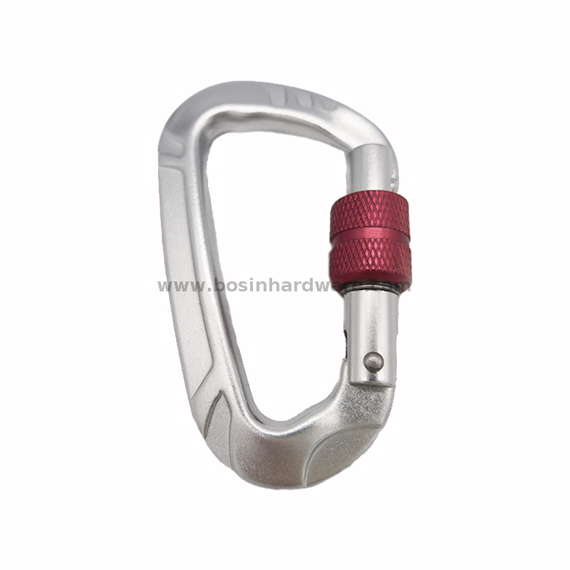 Hot Sale Durable Double Lock Screw Locking Carabiner