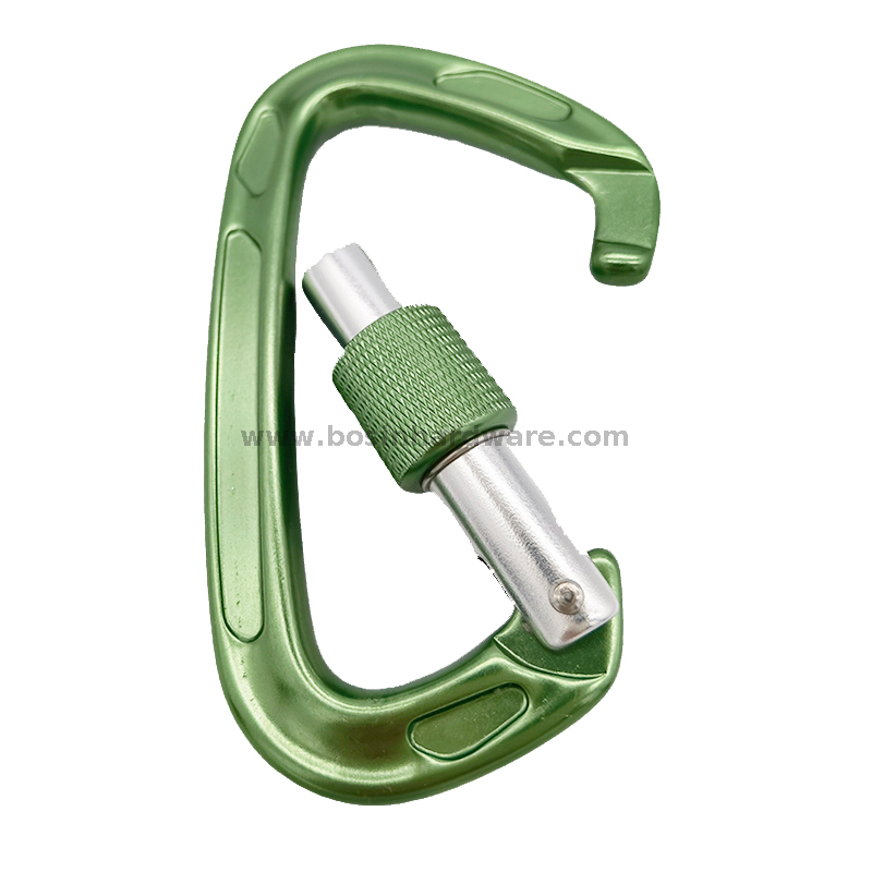 Spring Aviation Screwgate Aluminum Carabiner from China Manufacturer