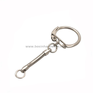  7/8 Inch DIY Lever Side Keychain Accessories with Snake Chain