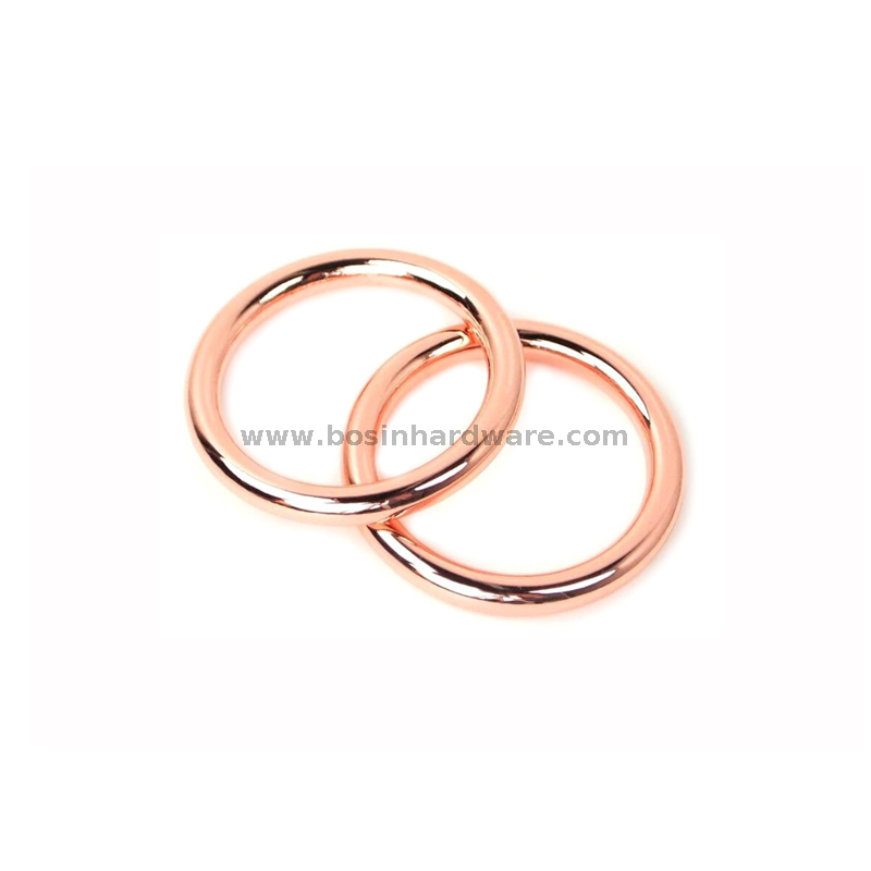 New Rose Gold Purse Strap Hardware Round Rings Purse Ring