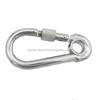 Outdoor Sports Steel Carabiner Hooks with Screw Lock And Eyelet