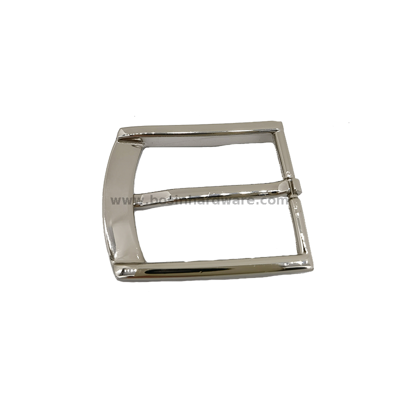 35mm Metal Pin Buckle Brushed Silver Hanging Plating Metal Belt Buckle