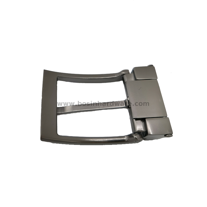 Wholesale Quality Pin Leather Belt Buckle with Matte Gunmetal