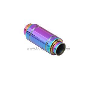 Rainbow Plated Straight Stainless Steel Jewellery Magnetic Column Clasps 