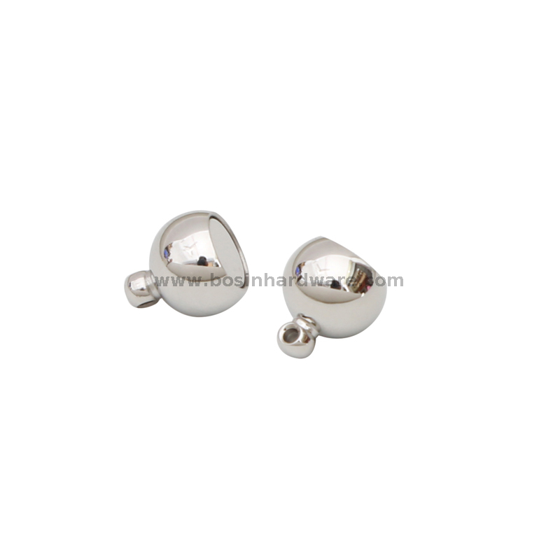 Good Quality Stainless Steel Double Ball Magnetic Clasps with Loops