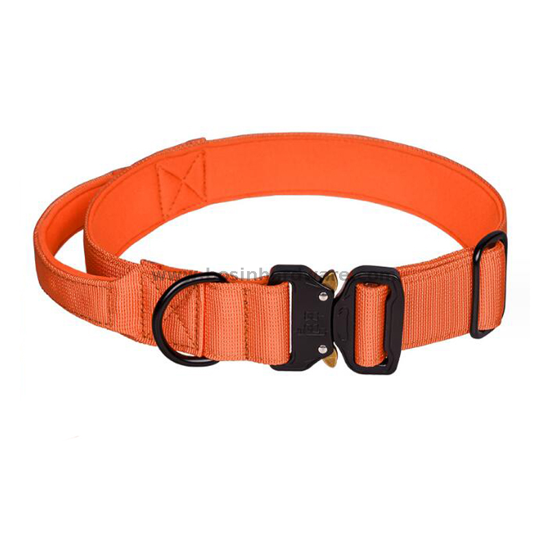 Heavy Duty Outdoor Training Tactical Dog Collars with Handle