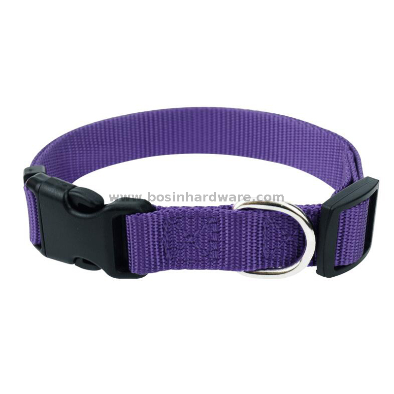 Quick Release Black Dog Leash Collar