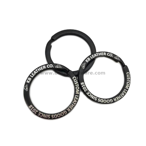 Custom Logo Black DIY Gift Metal Split Ring