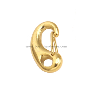 PVD Gold Plated Stainless Steel Lobster Claw Clasp Hooks for Diy Keychain Gift
