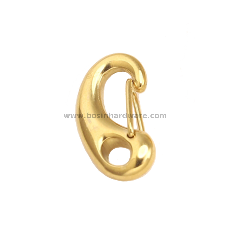 PVD Gold Plated Stainless Steel Lobster Claw Clasp Hooks for Diy Keychain Gift
