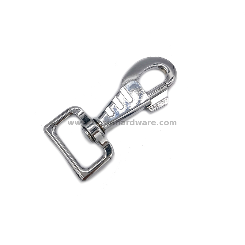1" Spring Metal Pet Hooks with Swivel Eye 