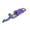 Rainbow Paracord Panic Snap Hook With Fixed-eye