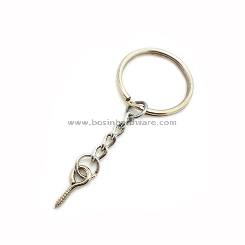  Split Key Ring With Chain Screw for Anime Doll