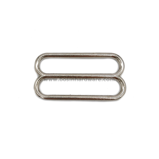 Glossy Alloy Widemouth Triglides Slides Ring Buckle
