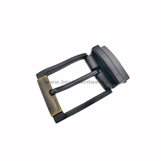 Popular Leather Craft Hardware Pin Belt Buckle with Matte Black Plated