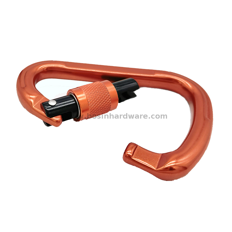 Metal Aluminum Mountaineering Screw Lock Carabiner