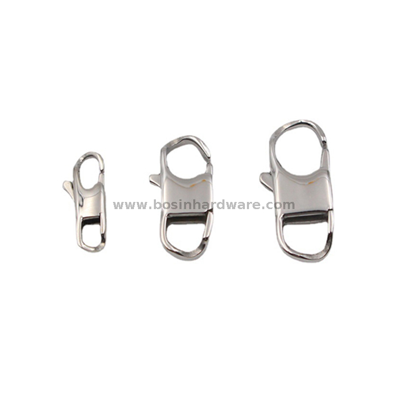 Unique Square Style 316 Stainless Steel Lobster Flat Clasp 