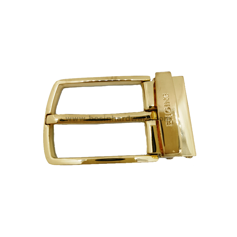 Golden Pin Buckle Belt With Holes Alloy Buckles for Women