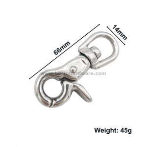  14mm Stainless Steel Lobster Shape Snap Hook 