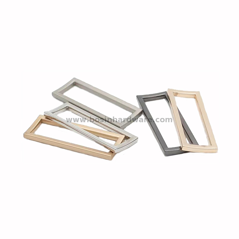 Multi Color Polished Metal Square Ring Rectangle Rings