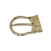 Luxury Gold Round Head Metal Belt Pin Buckle Strap