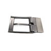 Good Quality Brush Matte Gray Reversible Clasp Belt Buckle 
