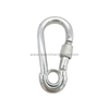Outdoor Sports Steel Carabiner Hooks with Screw Lock And Eyelet