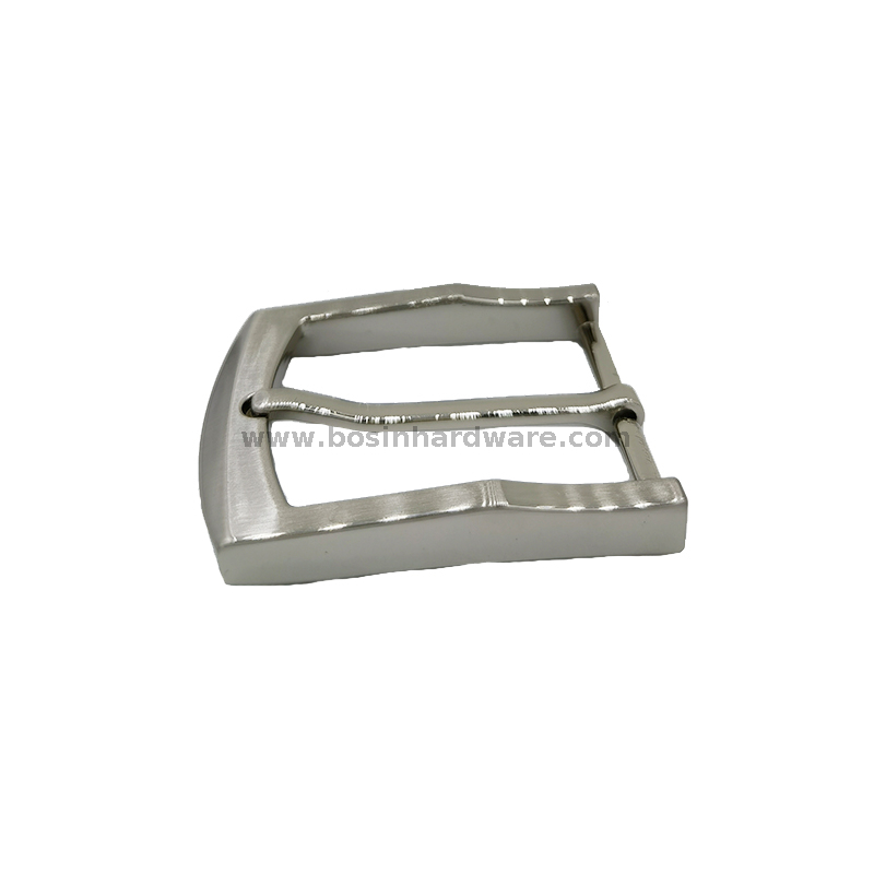 35mm Metal Pin Buckle Brushed Silver Hanging Plating Metal Belt Buckle