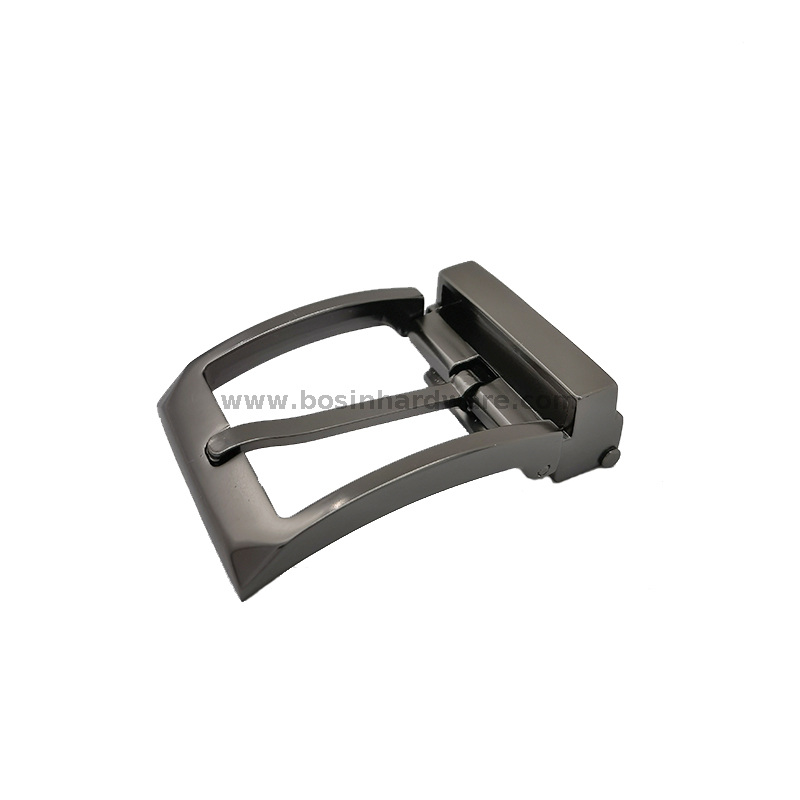 Wholesale Quality Pin Leather Belt Buckle with Matte Gunmetal