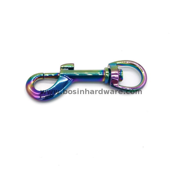 Rainbow Metal Swivel Bolt Snap Hook