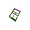 Fashion Rainbow Color Metal Pin Belt Buckle with Double Bar Pin