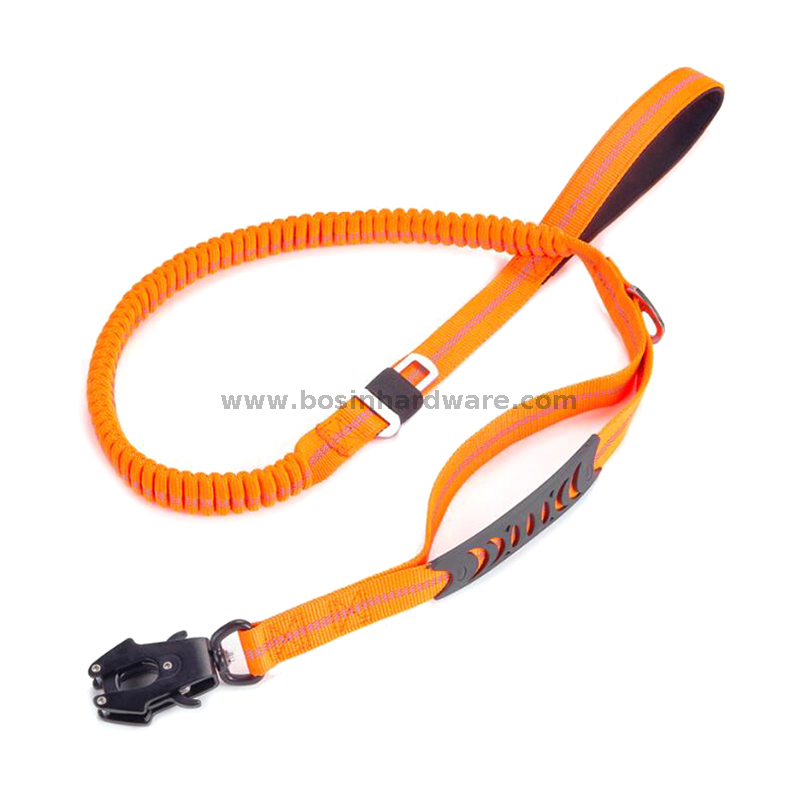 Quick Release Elastic Bungee Frog Clip Dog Leash with Car Seatbelt