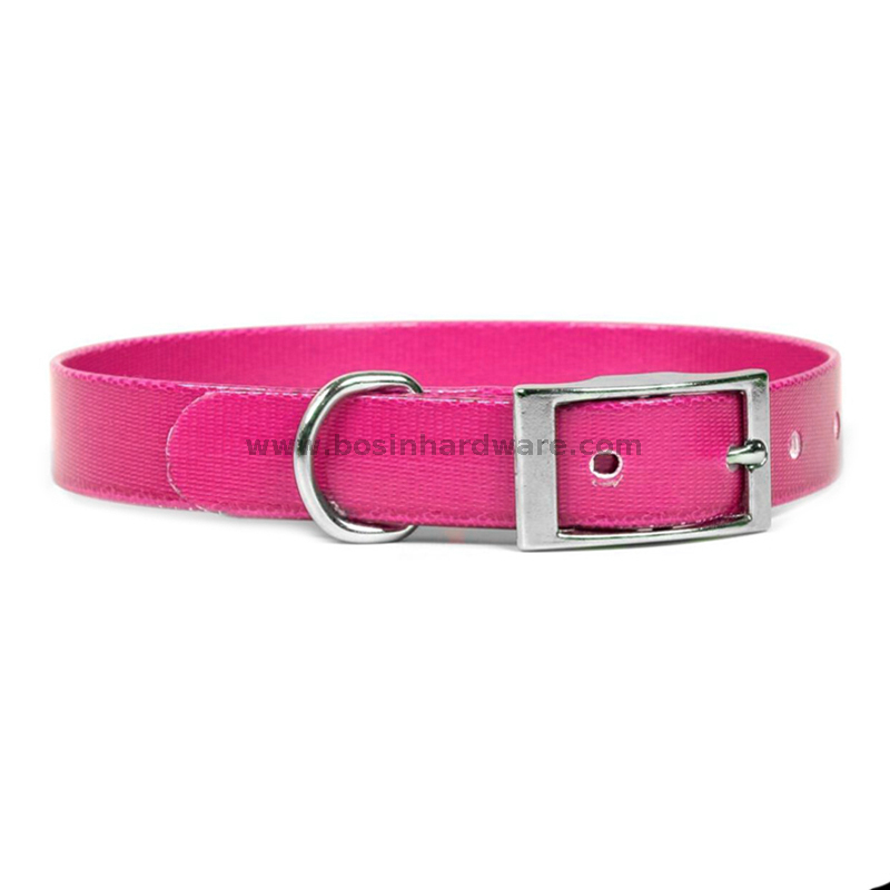 Easy To Clean PVC Coated Waterproof Pet Collar with Pin Buckle