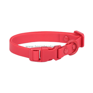 Safety And Fashion PVC Dog Collar with Plastic Buckel