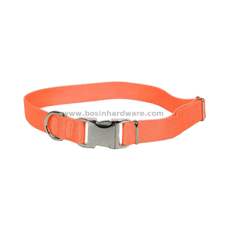 Simple Diverse Colors Metal Buckle Quality Dog Collar