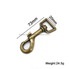 Antique Brass Metal Snap Hook 