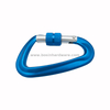 Blue Safety Screw Lock Strength Aluminum Alloy Carabiner