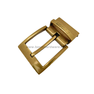 Lusury Antique Gold Metal Reversible Pin Belt Buckle 