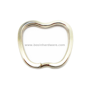  Portable Apple Shape Metal Key Chain Split Ring