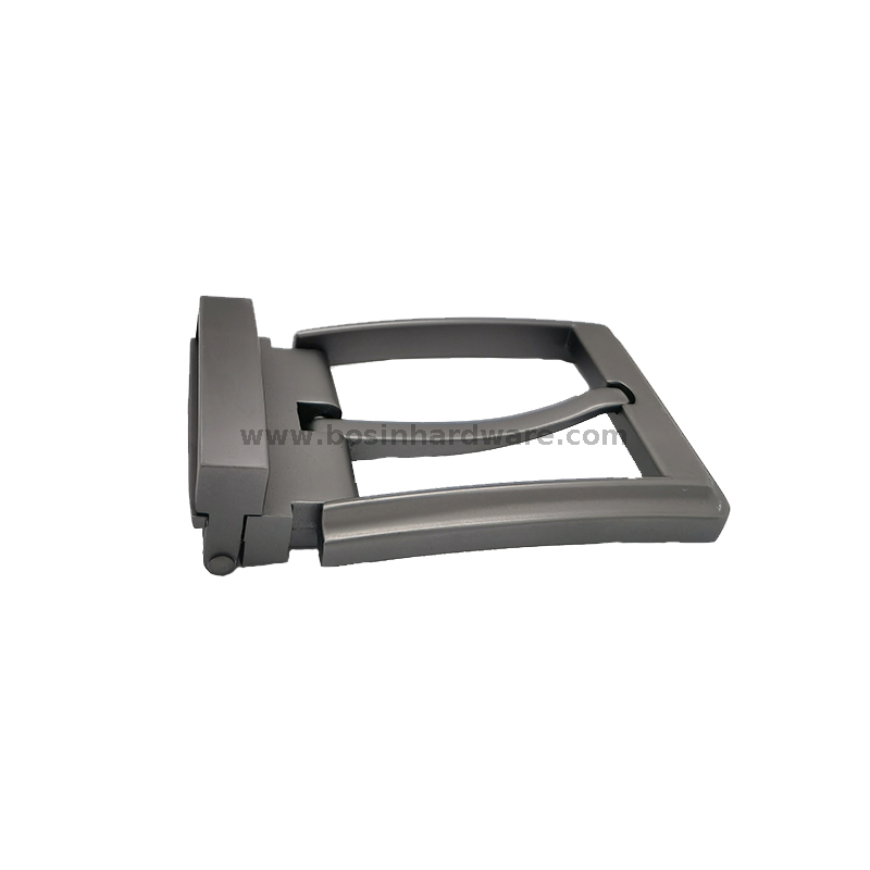  Matte Grey Pin Buckle Business Trouser Strap Leather Belts for Male