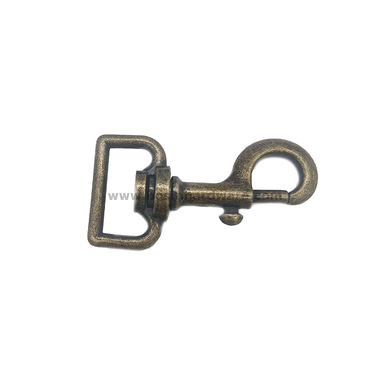 25mm Wholesale Antique Brass Hardware Snap Hook 