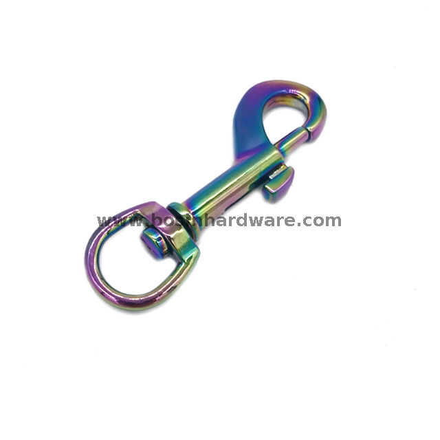 Rainbow Metal Swivel Bolt Snap Hook
