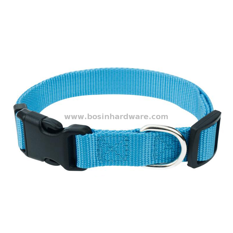 Quick Release Black Dog Leash Collar