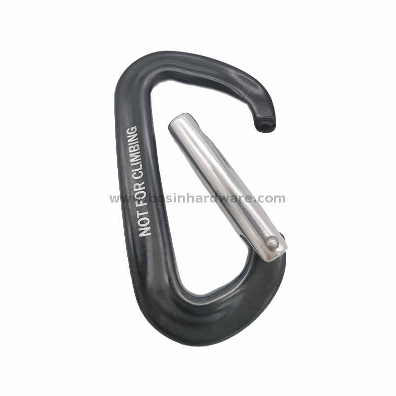 Customized Printing Logo Portable Straight Gate Karabiner