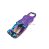 Rainbow Paracord Panic Snap Hook With Fixed-eye