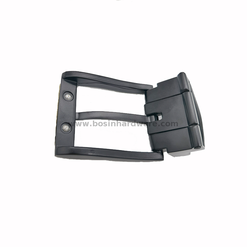 Popular Leather Craft Hardware Pin Belt Buckle with Matte Black Plated